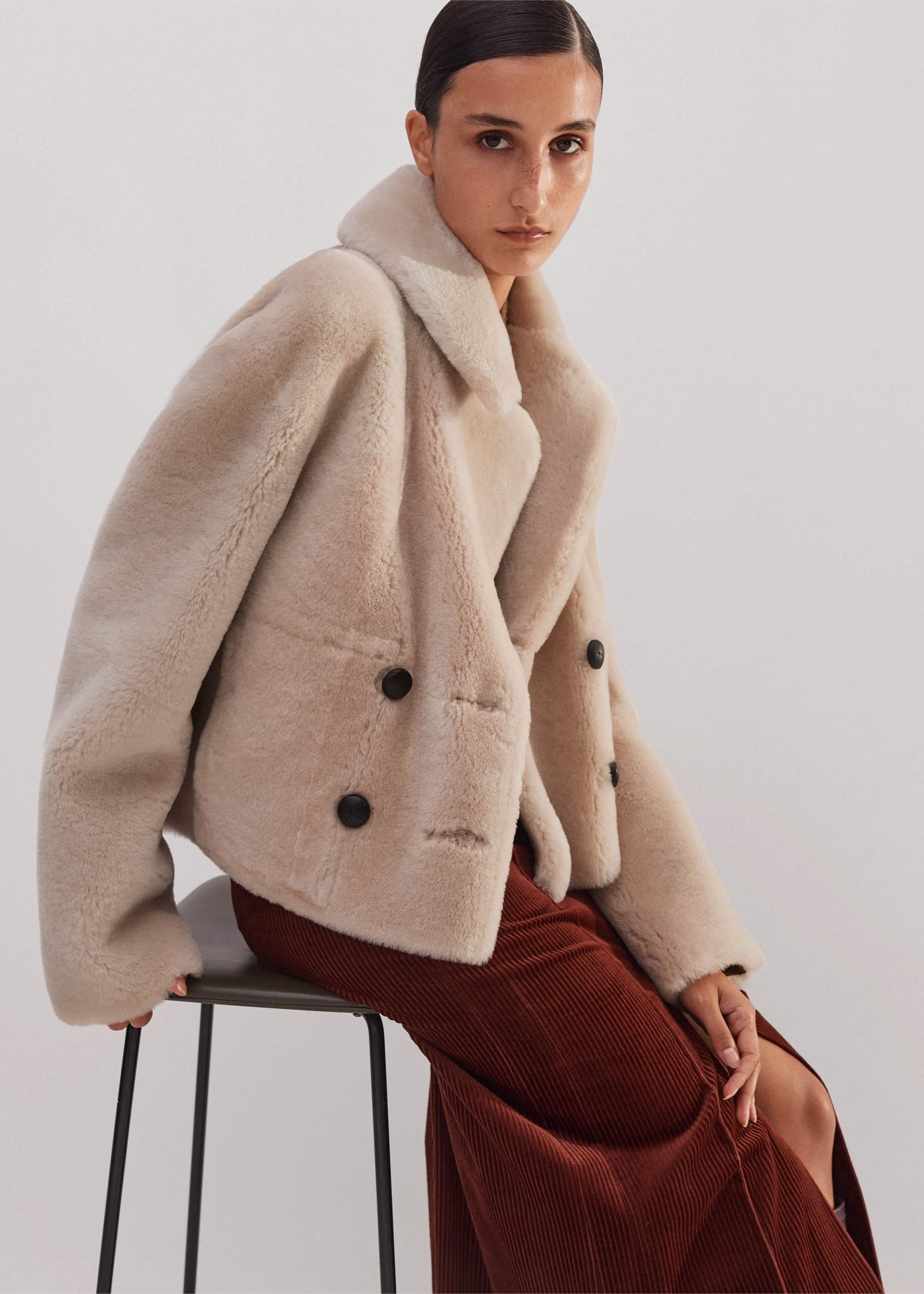 ME+EM Luxe Short Coat | Natural | Image 3