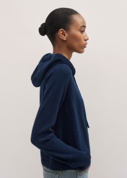 ME+EM Relaxed Zip Hoodie | Navy | Image 6