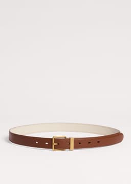 ME+EM Reversible Belt | Dark Tan/Buttercream | Image 2
