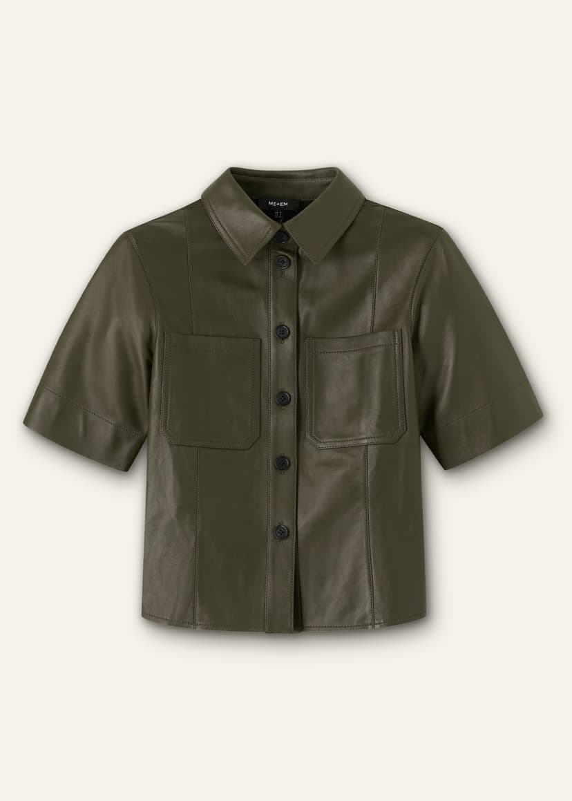 ME+EM Utility Shirt | Intense Olive | Image 7