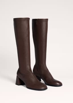 ME+EM Stretch Knee-High Boot | Chestnut | Image 4
