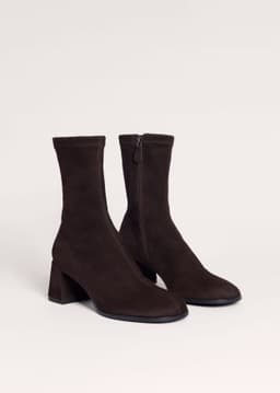 ME+EM Stretch Ankle Boot | Deep Chocolate | Image 1