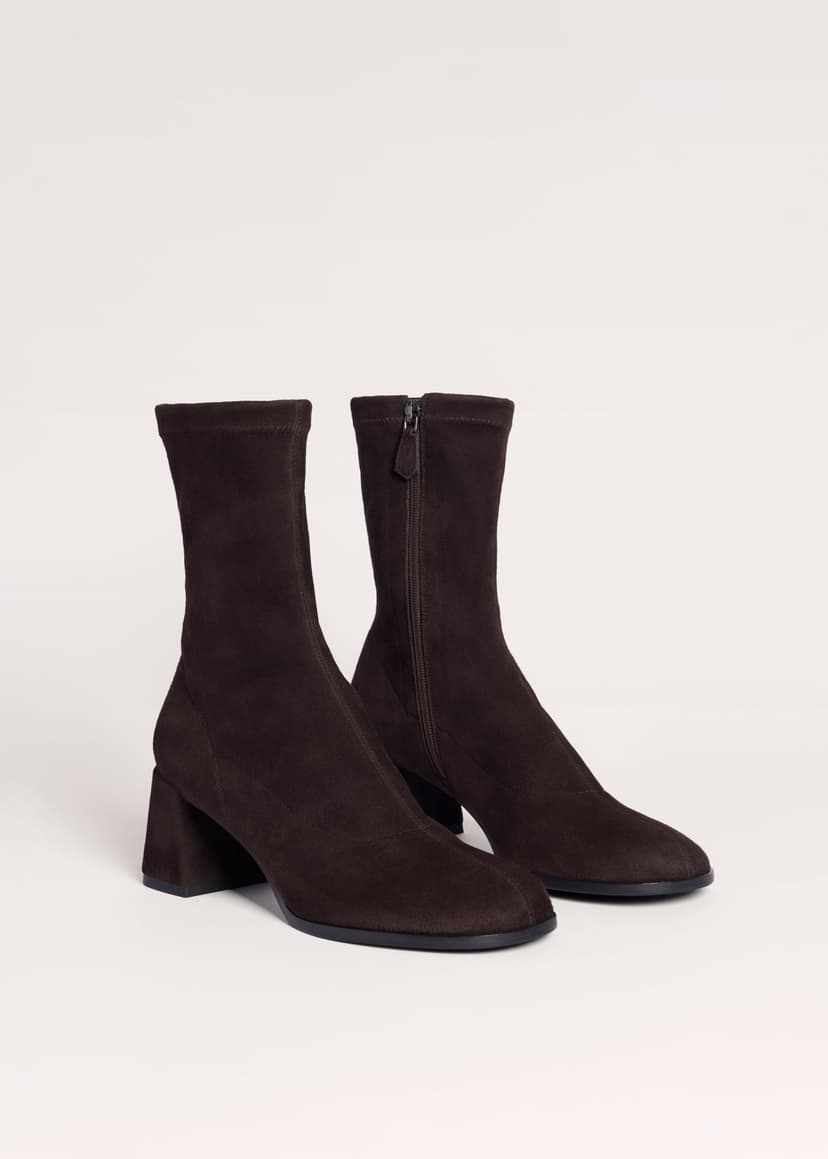 ME+EM Stretch Ankle Boot | Deep Chocolate | Image 1