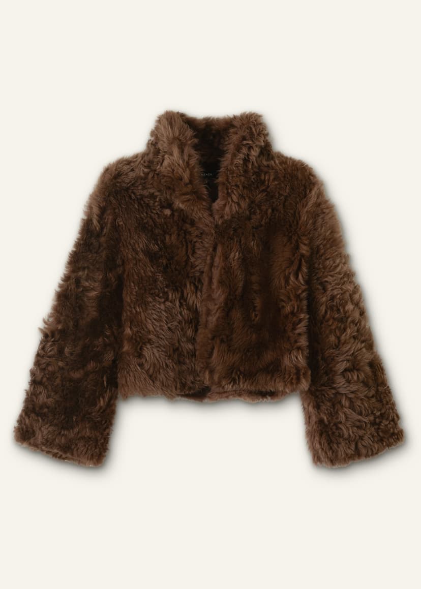 ME+EM Evening Crop Jacket | Chestnut | Image 7