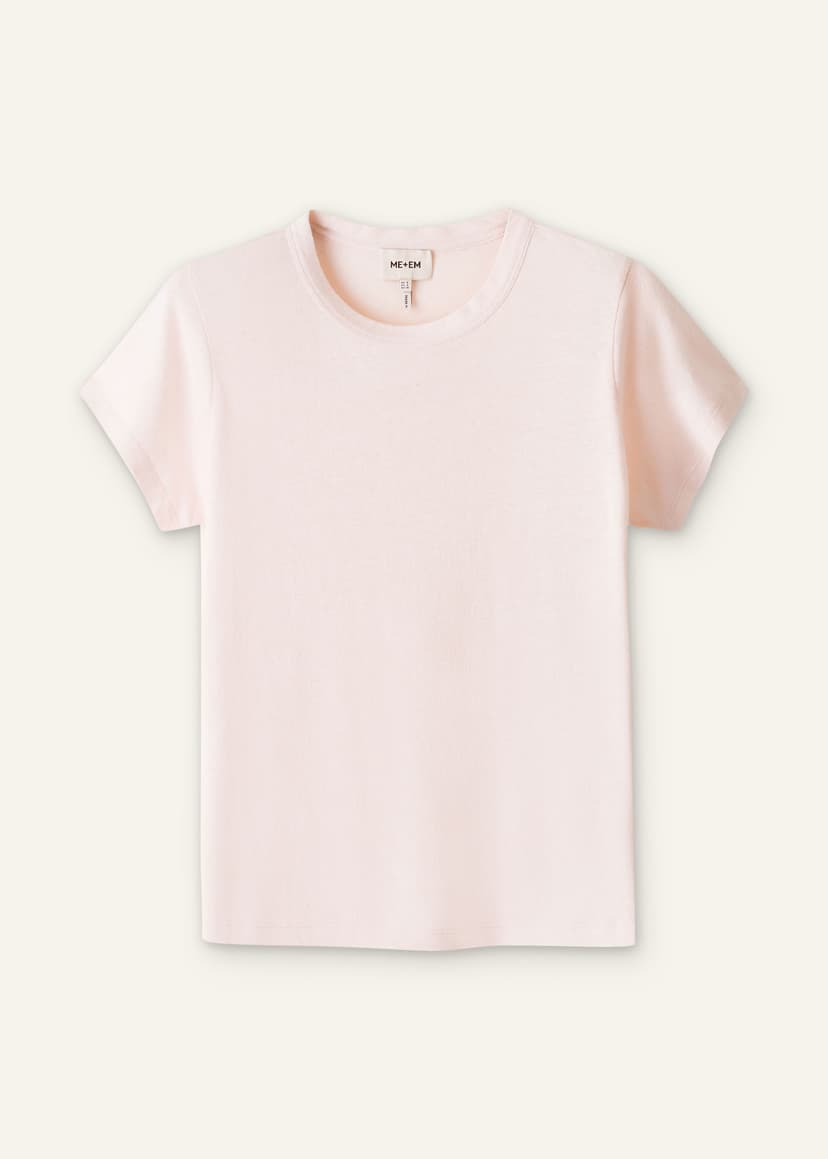 ME+EM Straight Tee | Icy Pink | Image 7