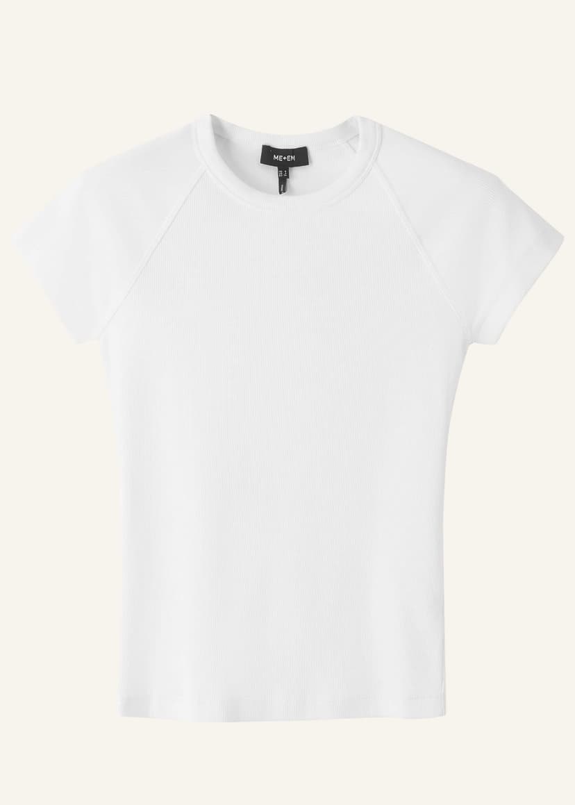 ME+EM Ultimate Raglan Tee | Bright White | Image 6