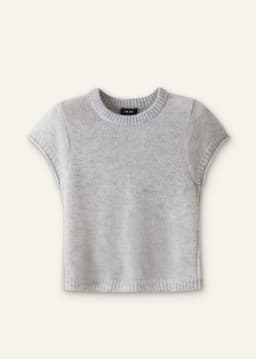 ME+EM Baby Tee | Pale Grey Mélange | Image 7