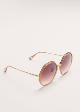 ME+EM Heptagonal Sunglasses | Nude | Image 3
