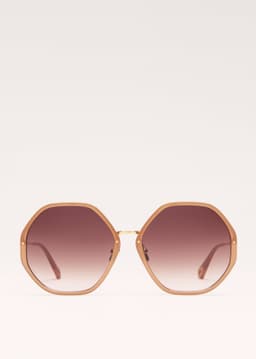 ME+EM Heptagonal Sunglasses | Nude | Image 1
