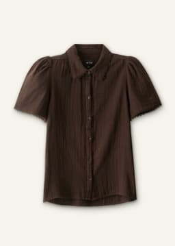 ME+EM Summer Blouse | Ganache Brown | Image 7