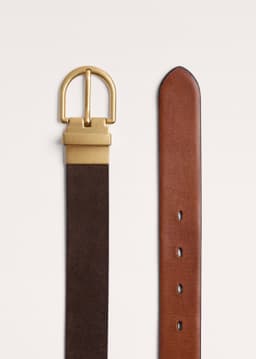 ME+EM Reversible Belt | Tan/Chocolate | Image 5