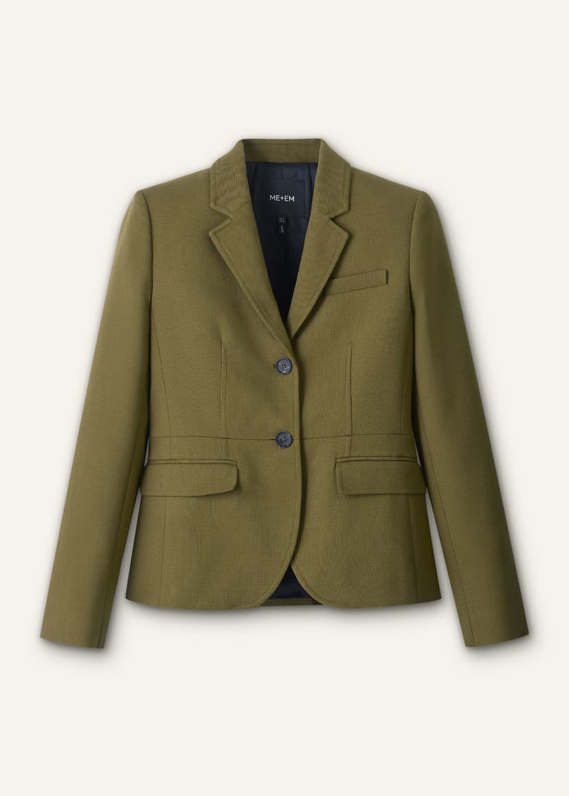 ME+EM Soft Sculpt Jacket | Olive Green | Image 9
