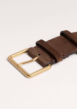 ME+EM Wide Waist Belt | Nut Brown | Image 5