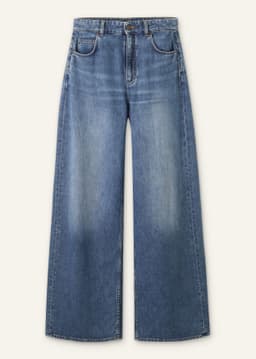 ME+EM Relaxed Baggy Jean | Mid Blue Wash | Image 7