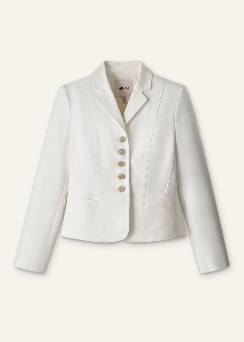 ME+EM Fitted Utility Jacket | Ivory | Image 7