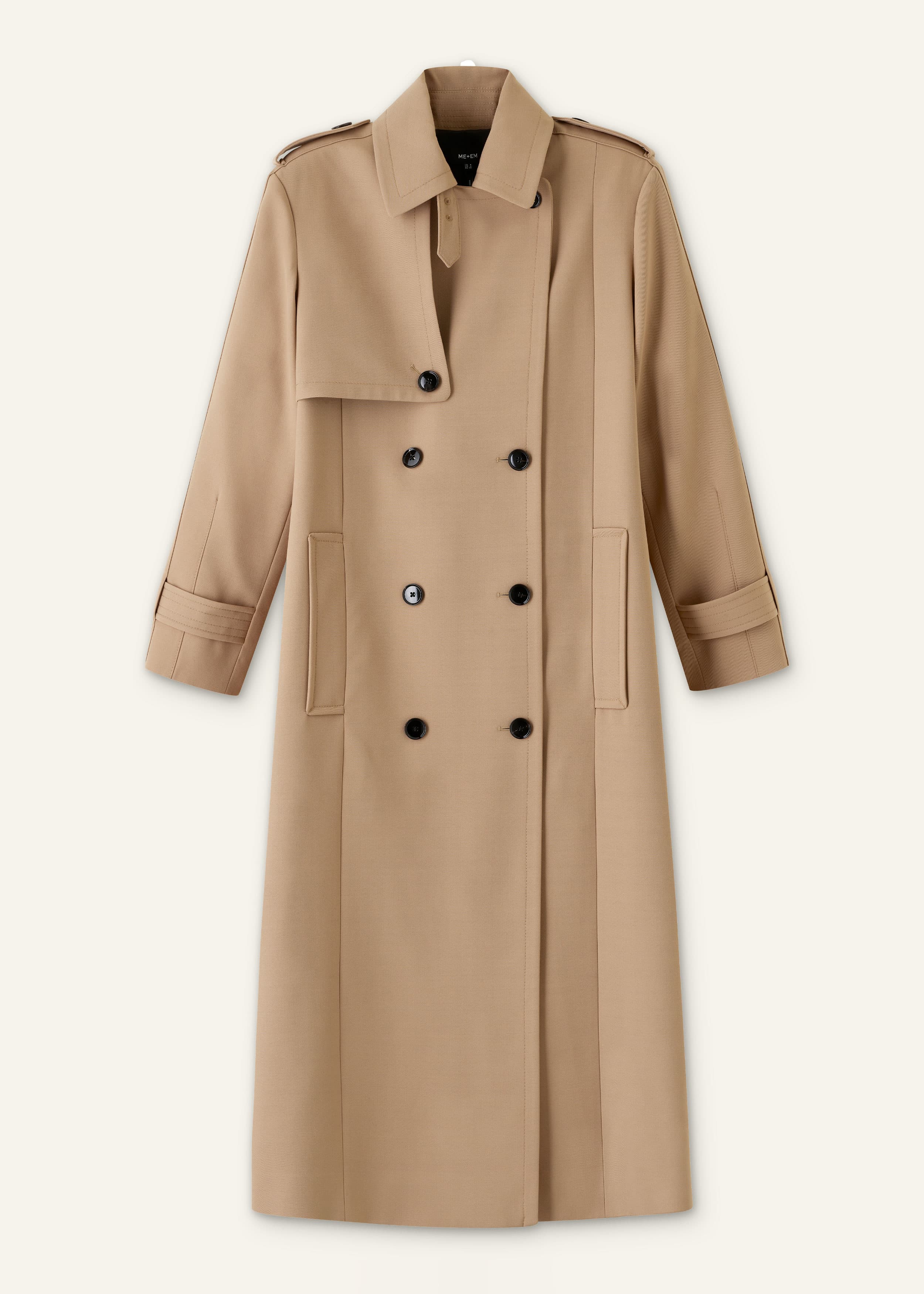 ME+EM Relaxed Trench Coat | Pale Camel | Image 7