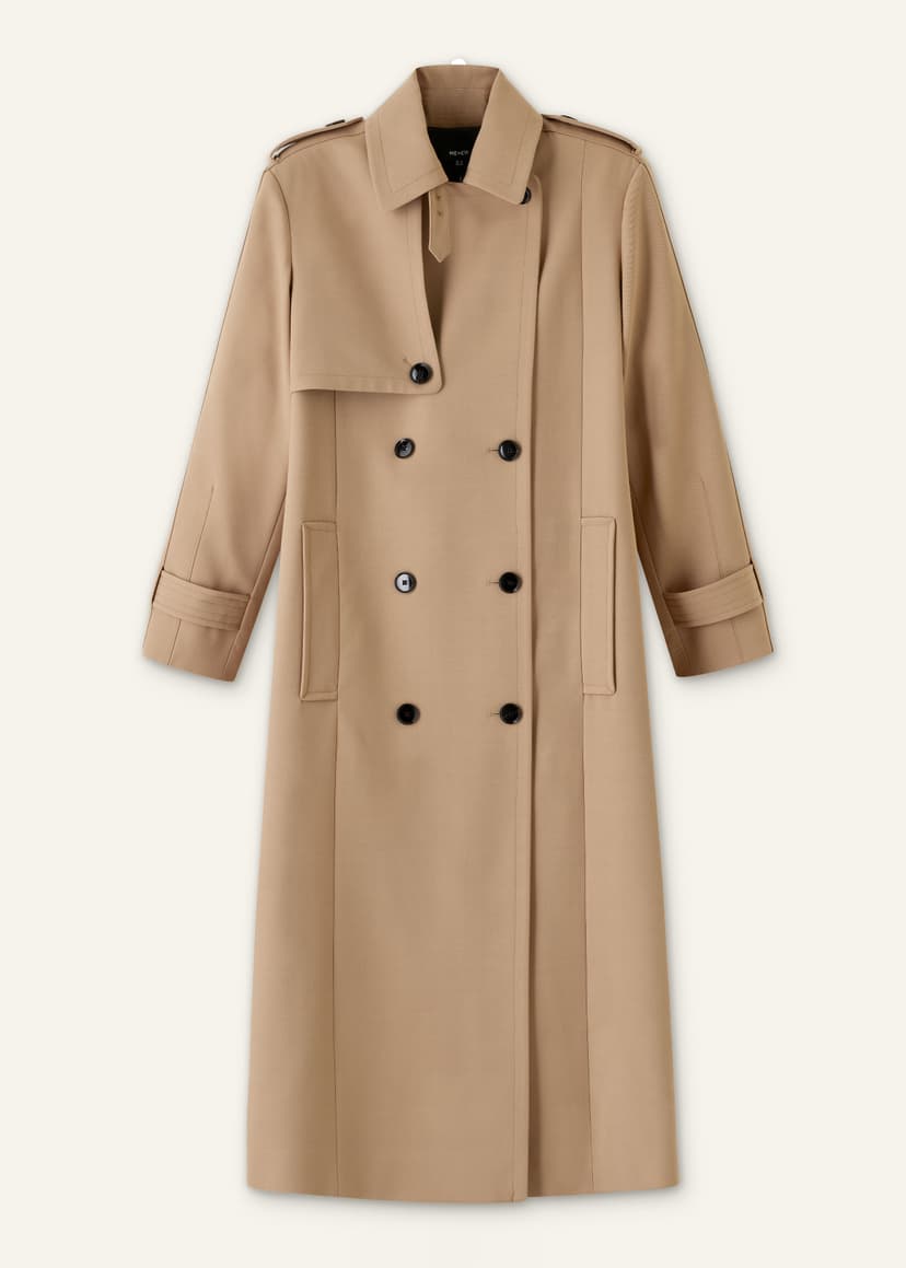 ME+EM Relaxed Trench Coat | Pale Camel | Image 7
