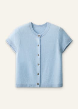 ME+EM Button Front Baby Tee | Chambray Blue | Image 7