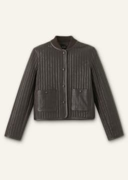 ME+EM Quilted Weekend Jacket | Ganache Brown | Image 7