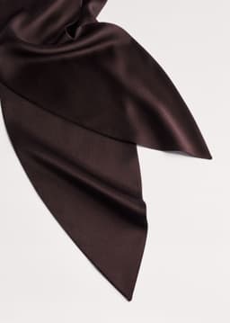ME+EM Evening Scarf | Cocoa Brown | Image 4