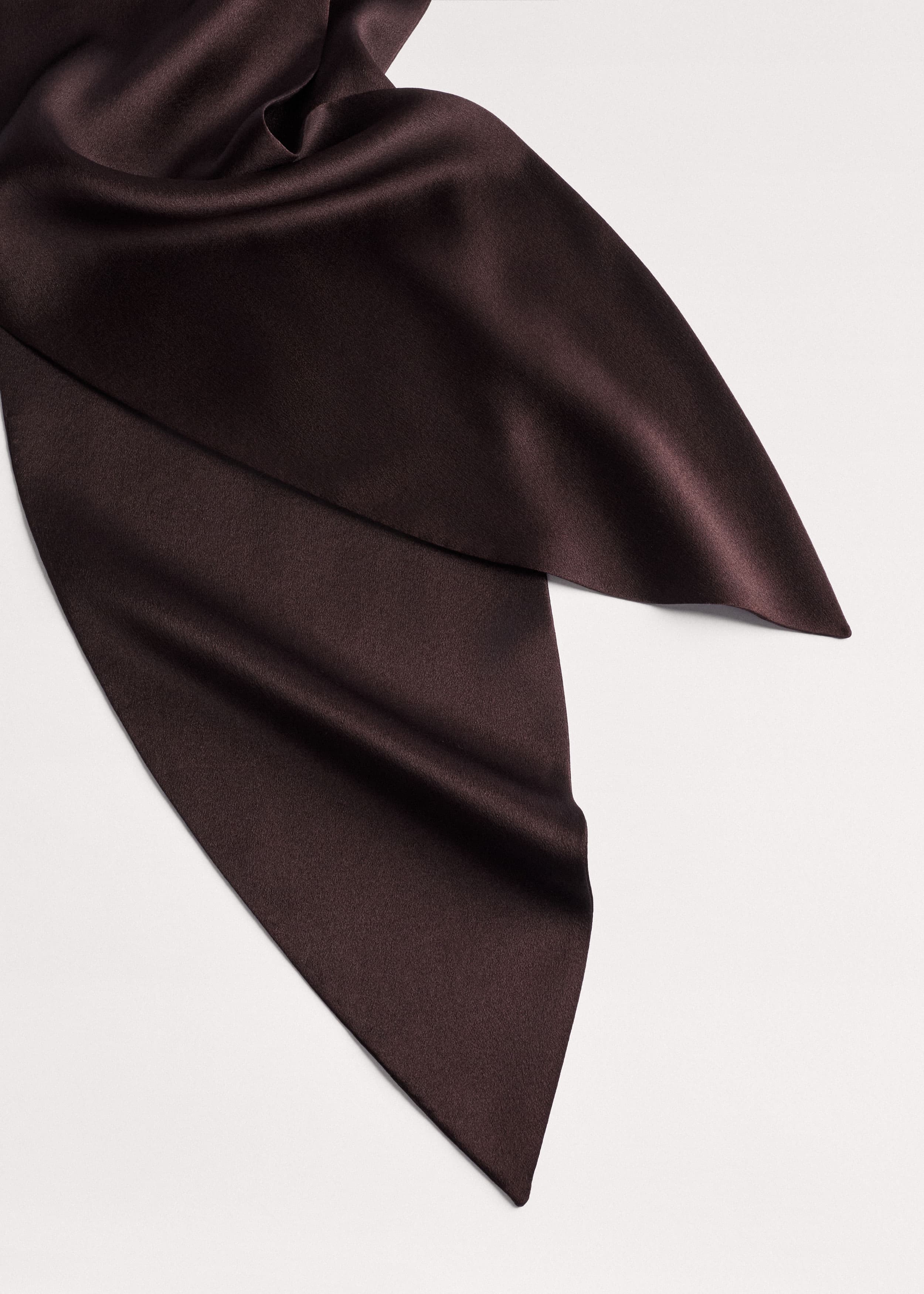 ME+EM Evening Scarf | Cocoa Brown | Image 4