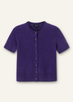 ME+EM Short Sleeve Cardigan | Amethyst | Image 7