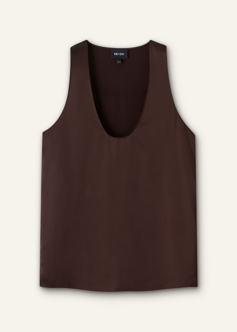 ME+EM Fluid Evening Tank | Cocoa Brown | Image 7