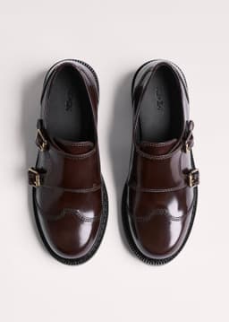 ME+EM Double Buckle Shoe | Chocolate | Image 4