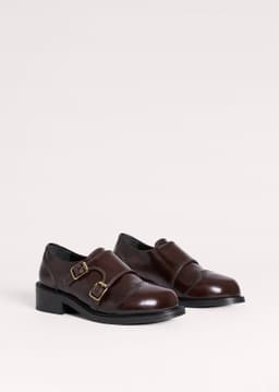 ME+EM Double Buckle Shoe | Chocolate | Image 6