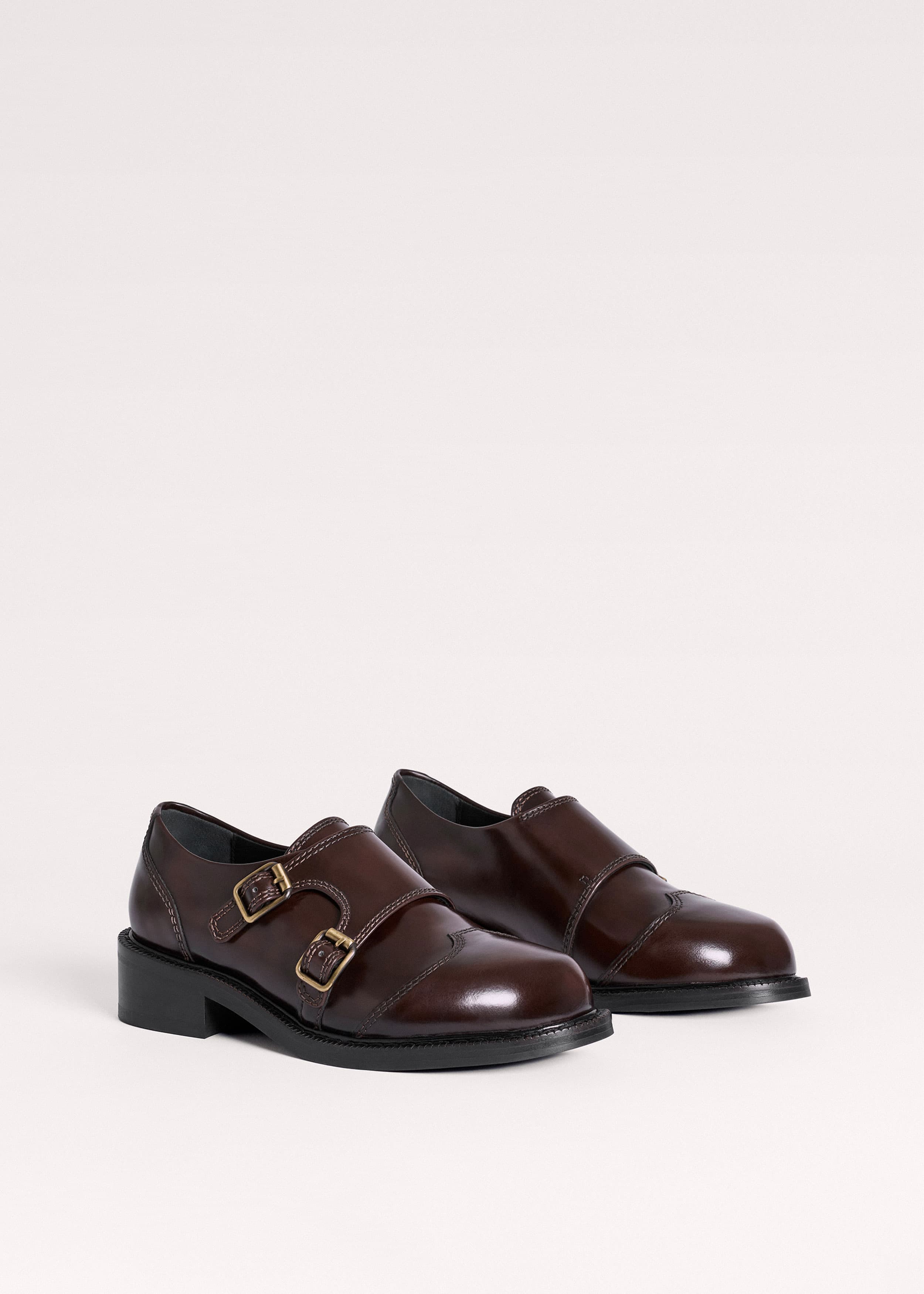 ME+EM Double Buckle Shoe | Chocolate | Image 6