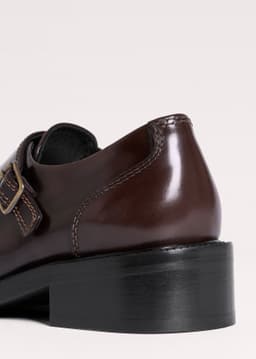 ME+EM Double Buckle Shoe | Chocolate | Image 5