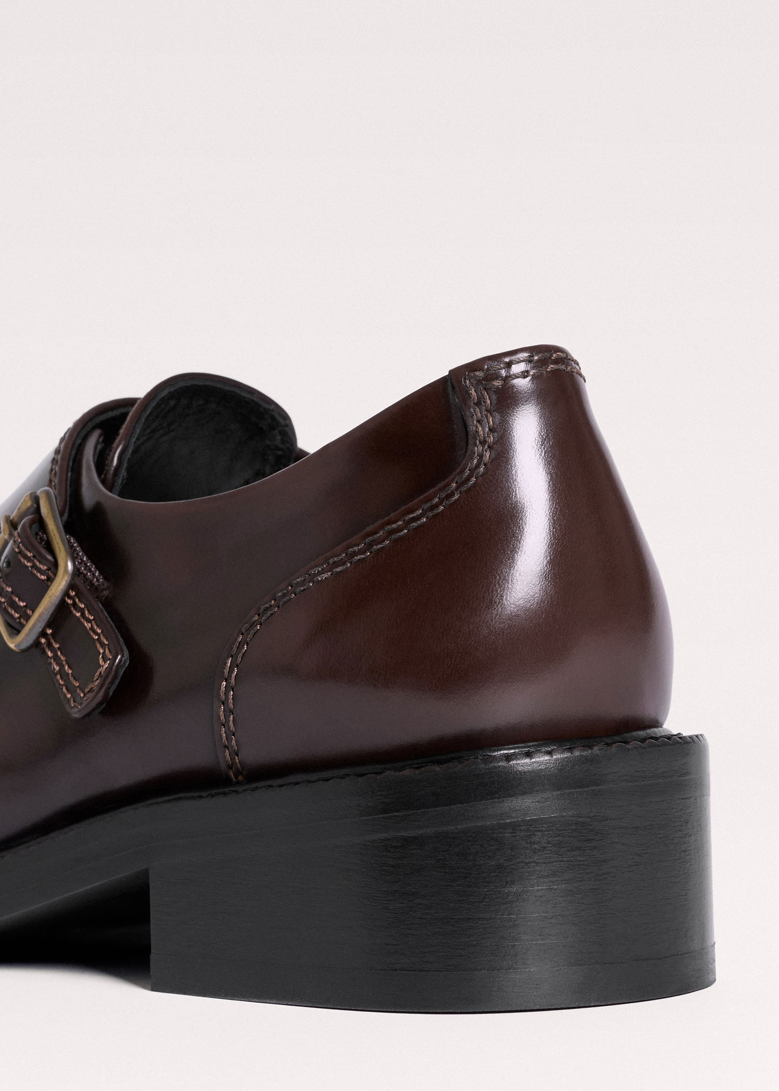 ME+EM Double Buckle Shoe | Chocolate | Image 5