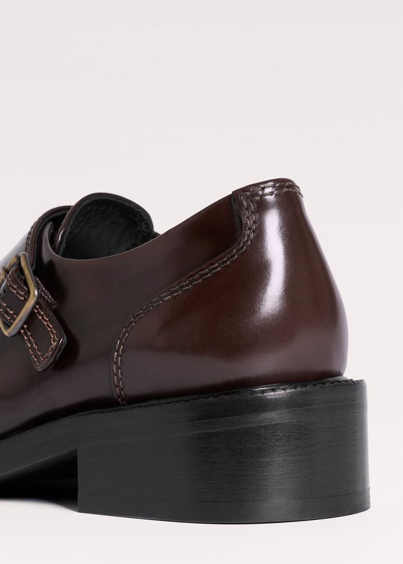 ME+EM Double Buckle Shoe | Chocolate | Image 5