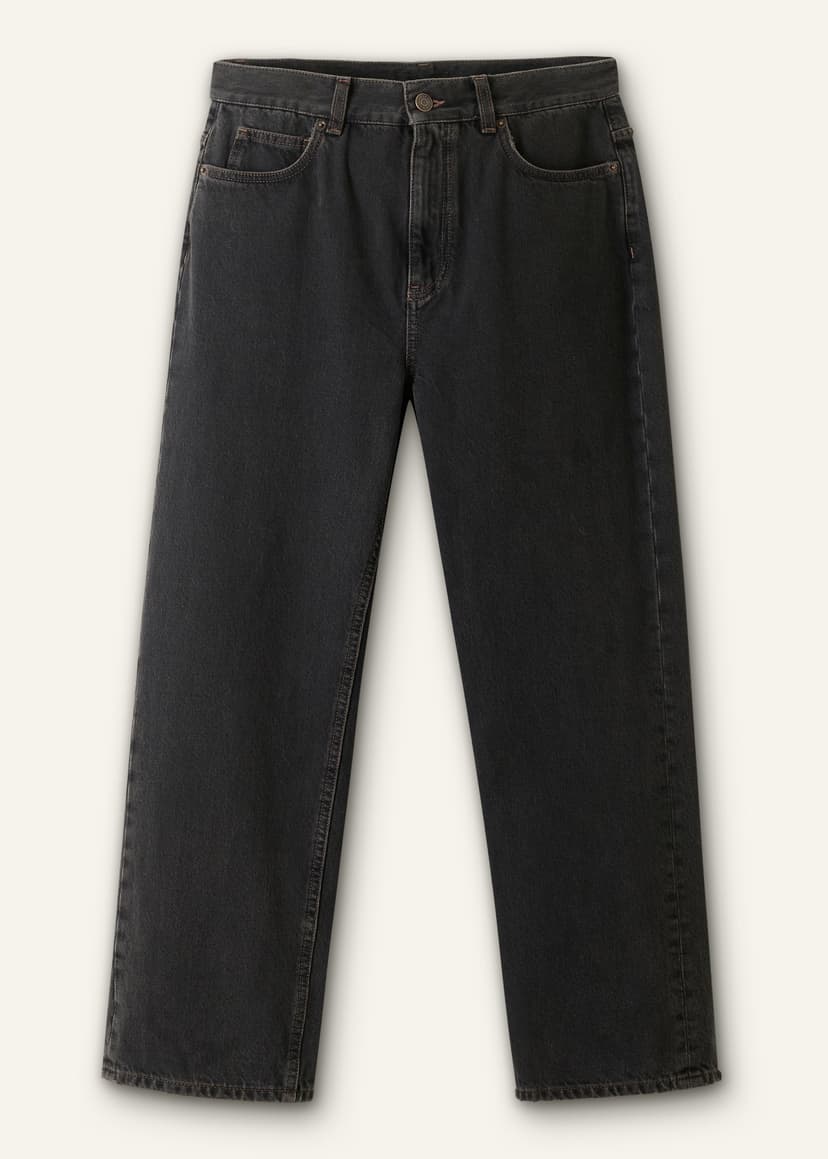 ME+EM Straight Crop Jean | Warm Black | Image 7