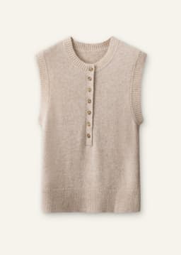 ME+EM Henley Knit Tank | Oatmeal Mélange | Image 7