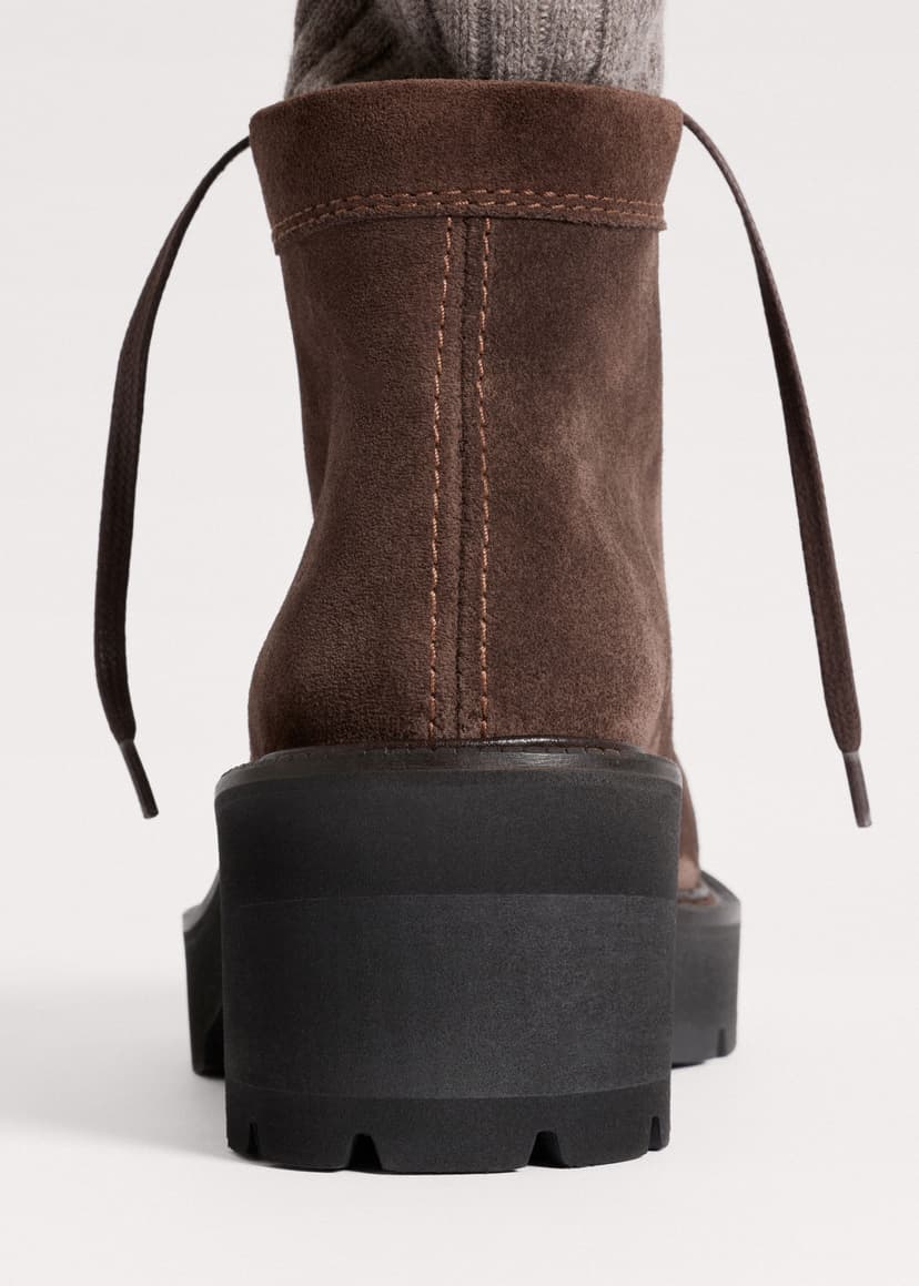 ME+EM Chunky Ankle Boot | Chocolate | Image 4