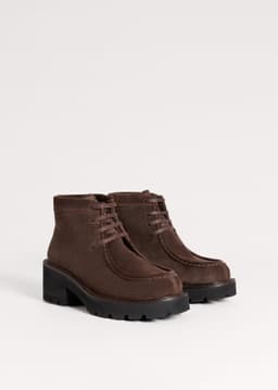 ME+EM Chunky Ankle Boot | Chocolate | Image 1