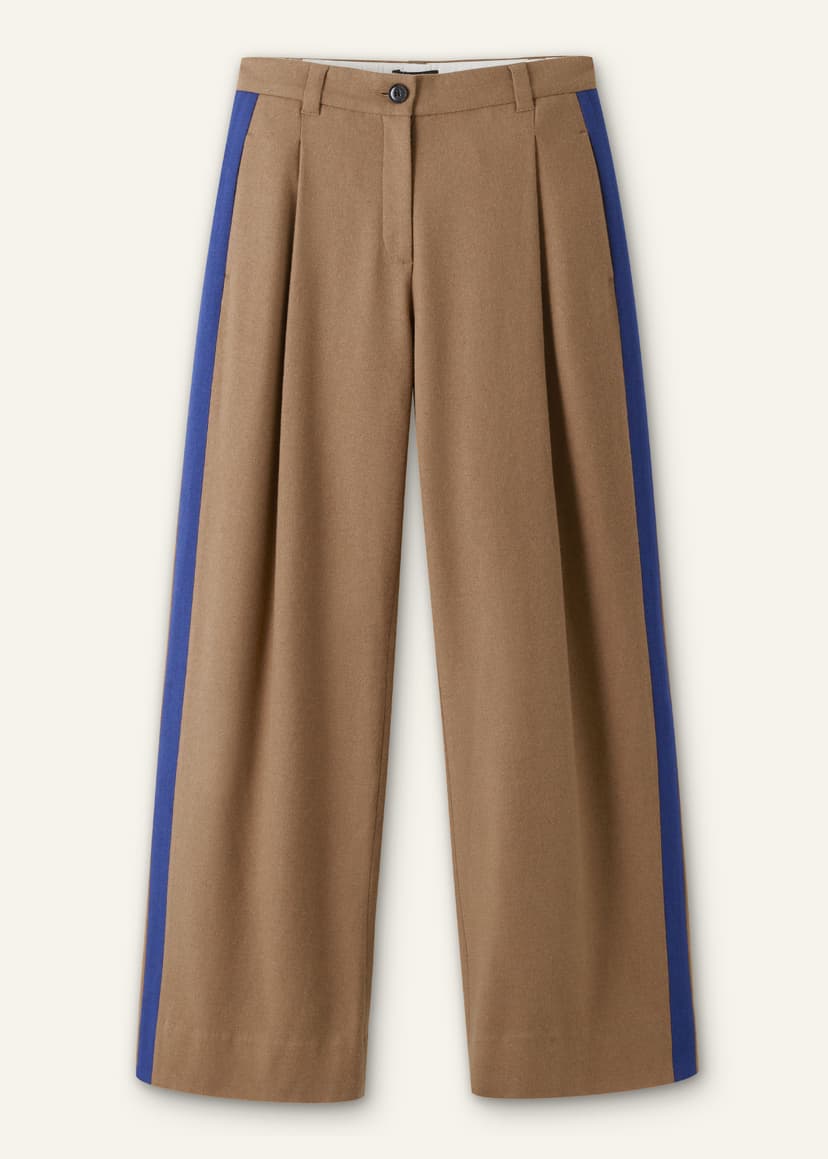 ME+EM Pleat Straight Pant | Camel | Image 7