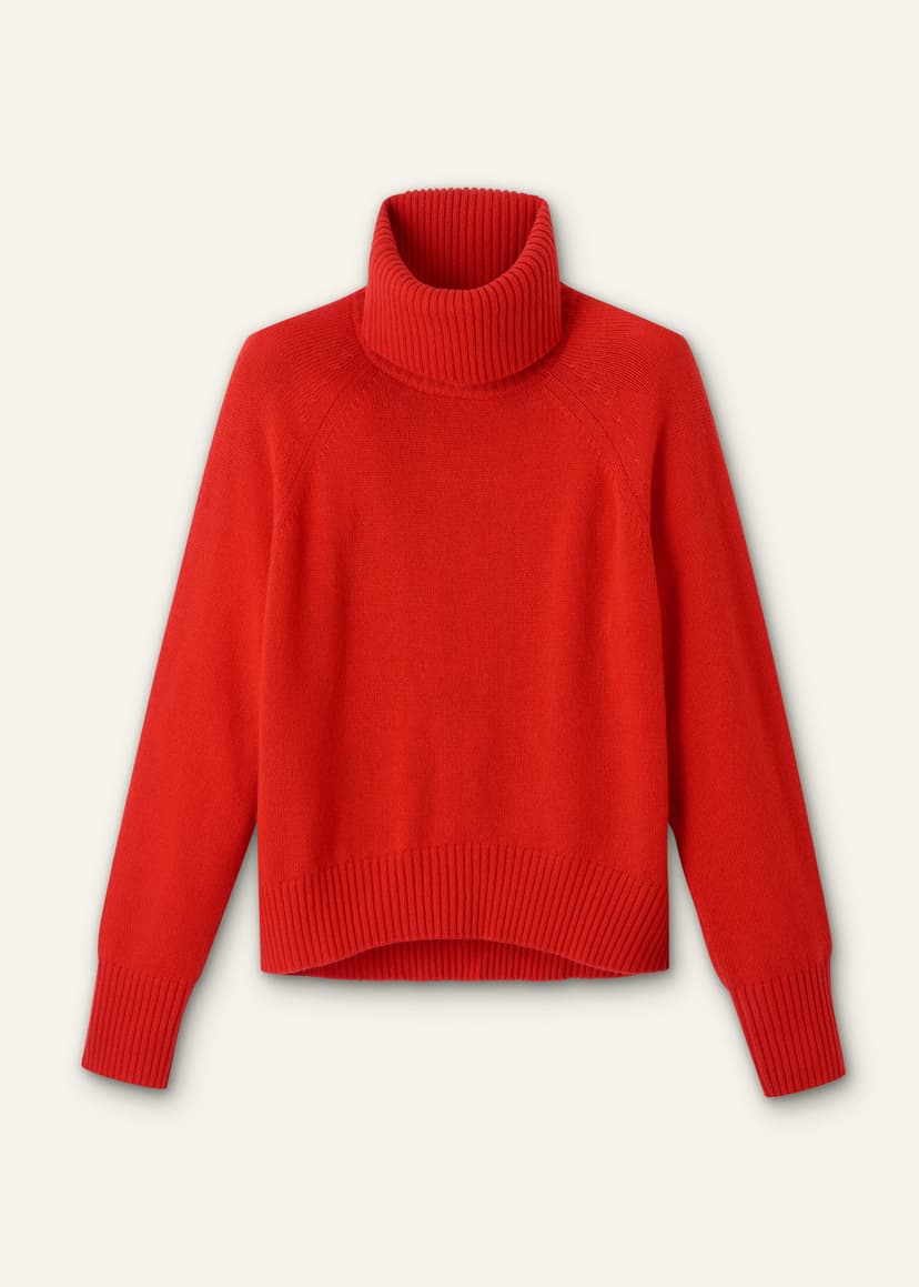 ME+EM Raglan Sweater + Snood | Poppy Red | Image 8