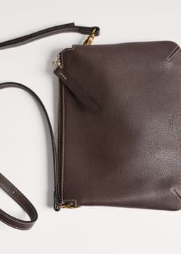 ME+EM Double Pouch Crossbody | Dark Chocolate | Image 6