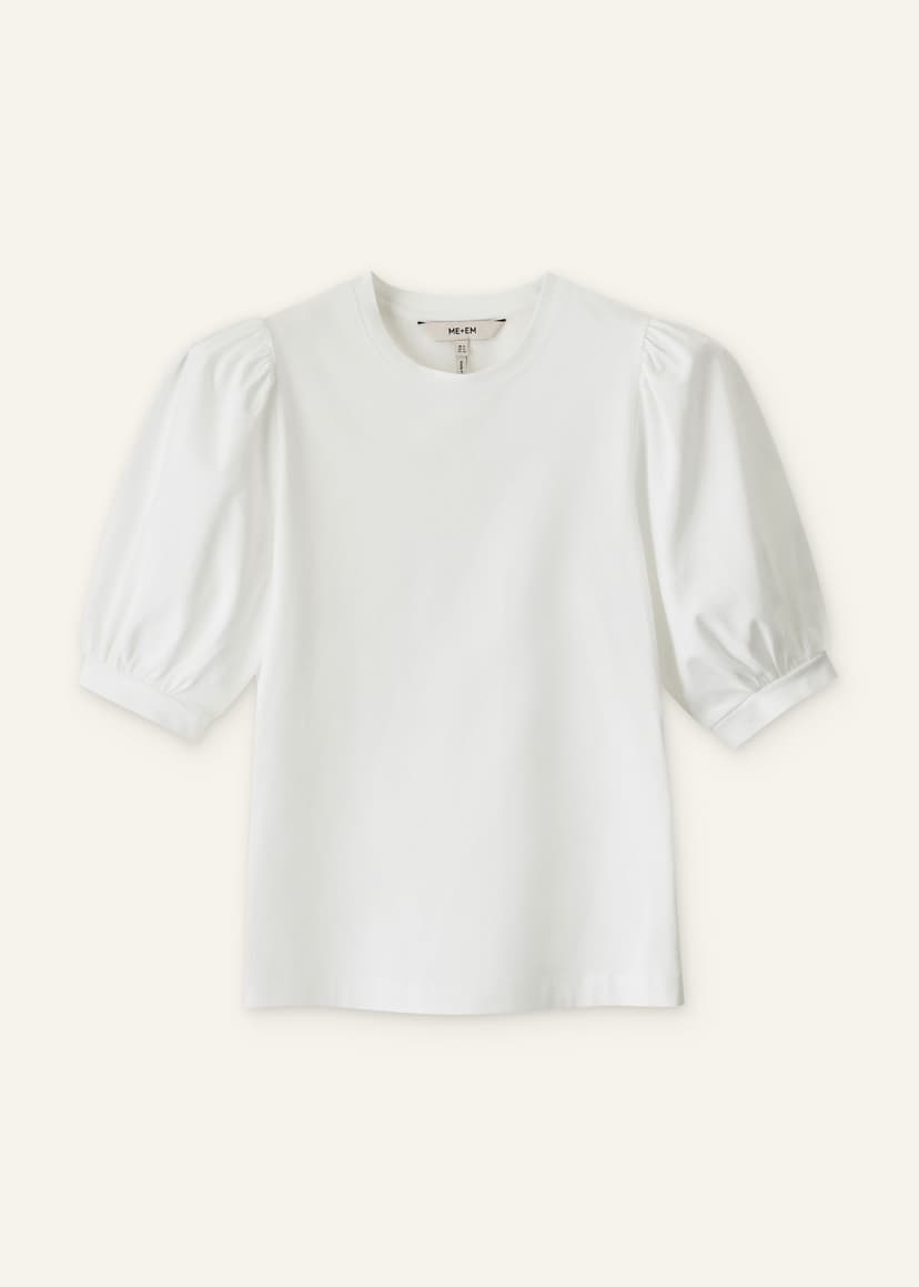 ME+EM Feminine Sleeve Tee | Soft White | Image 7