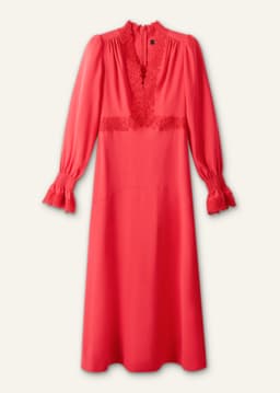 ME+EM Fit + Flare Maxi Dress | Rose Petal Red | Image 7