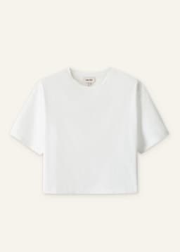 ME+EM Relaxed Crop Tee | Fresh White | Image 7
