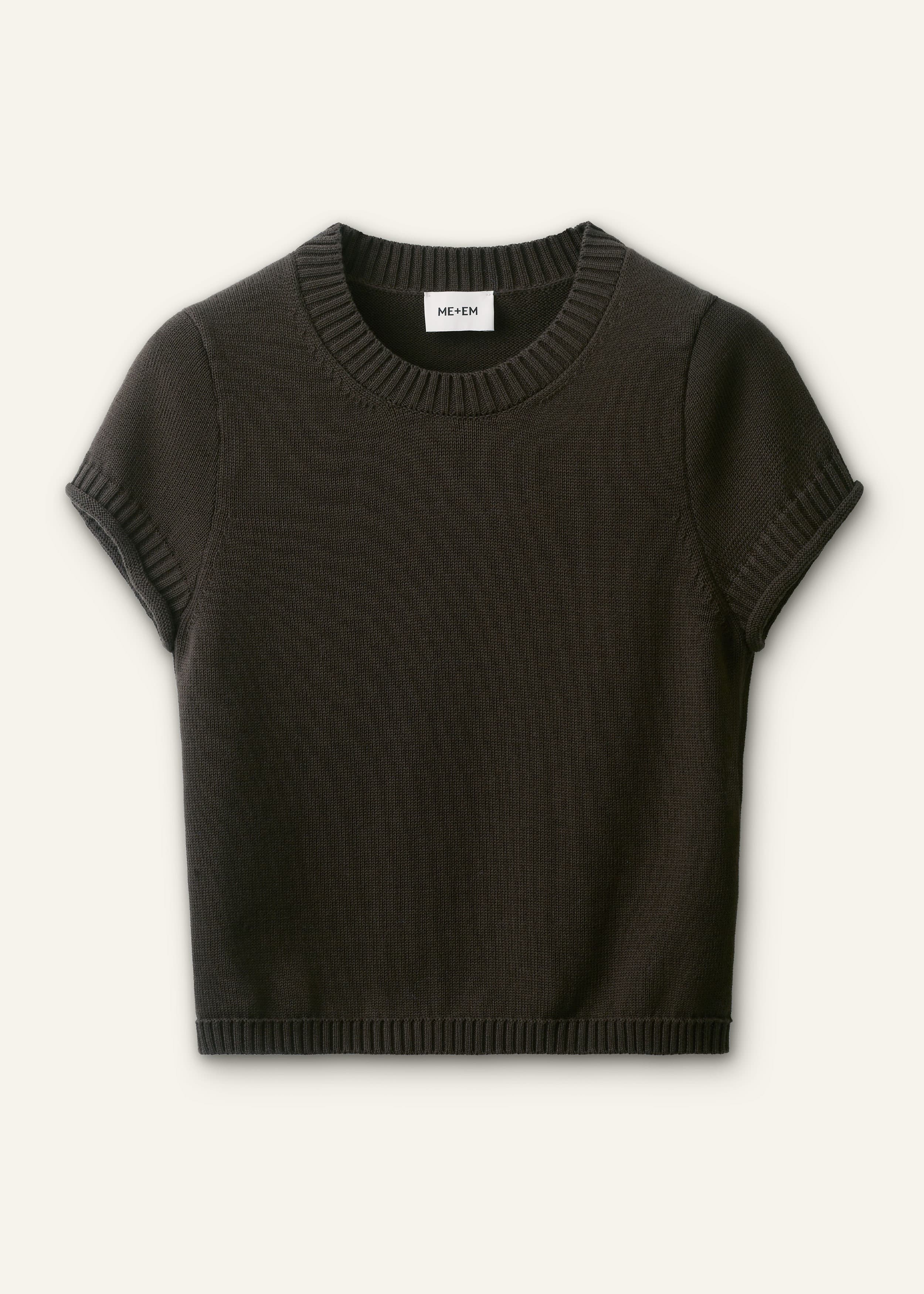 ME+EM Baby Tee | Khaki Brown | Image 7