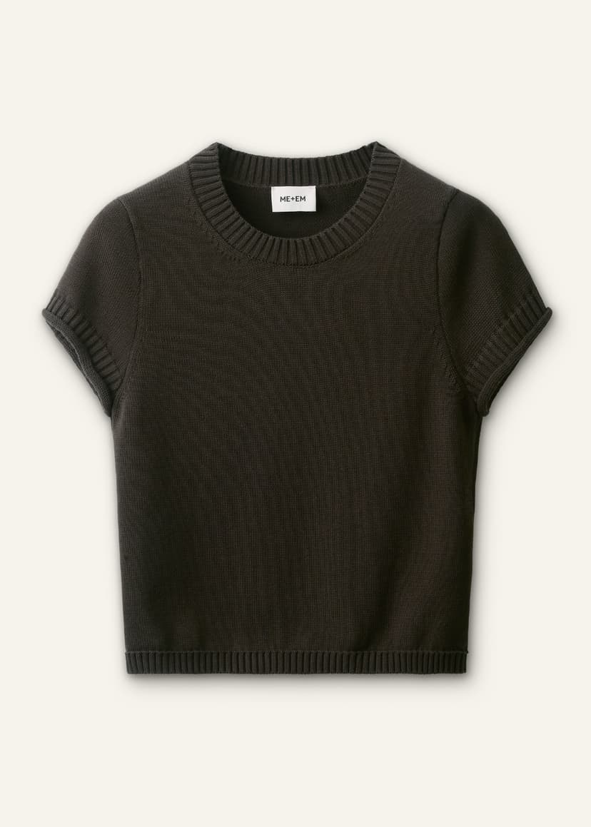 ME+EM Baby Tee | Khaki Brown | Image 7