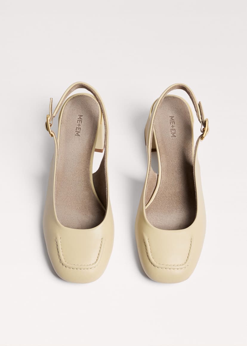 ME+EM Occasion Slingback Heel | Buttercream | Image 2