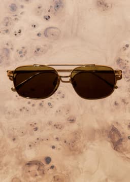 ME+EM Aviator Sunglasses | Olive/Gold | Image 6