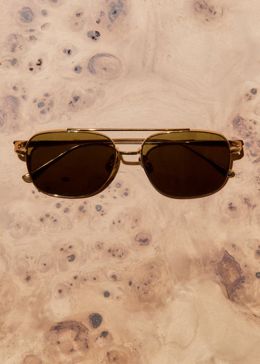ME+EM Aviator Sunglasses | Olive/Gold | Image 6