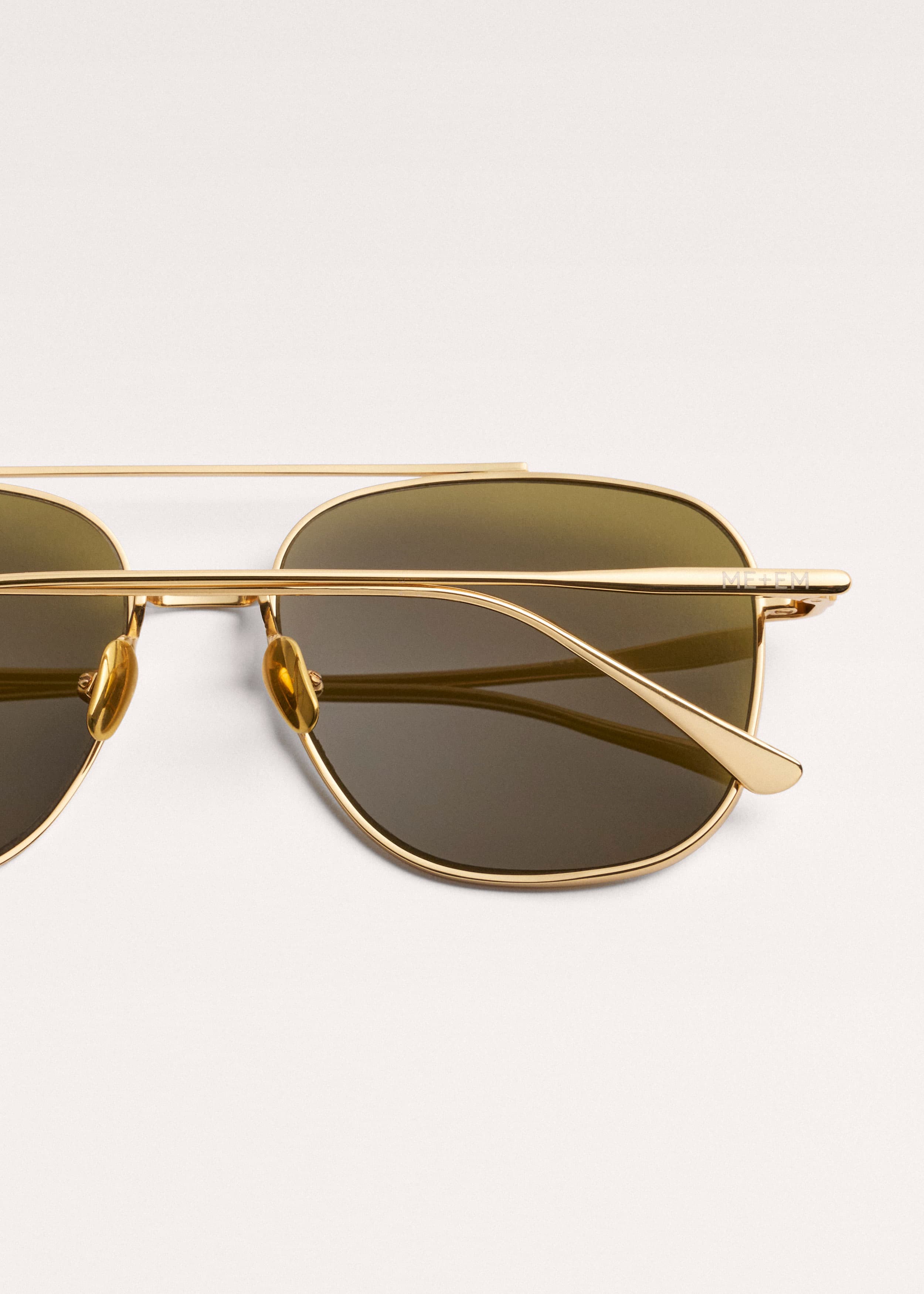 ME+EM Aviator Sunglasses | Olive/Gold | Image 5