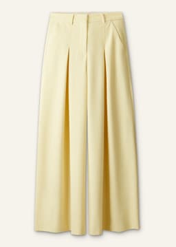 ME+EM Very Wide-Leg Trouser | Dusted Lemon Yellow | Image 7
